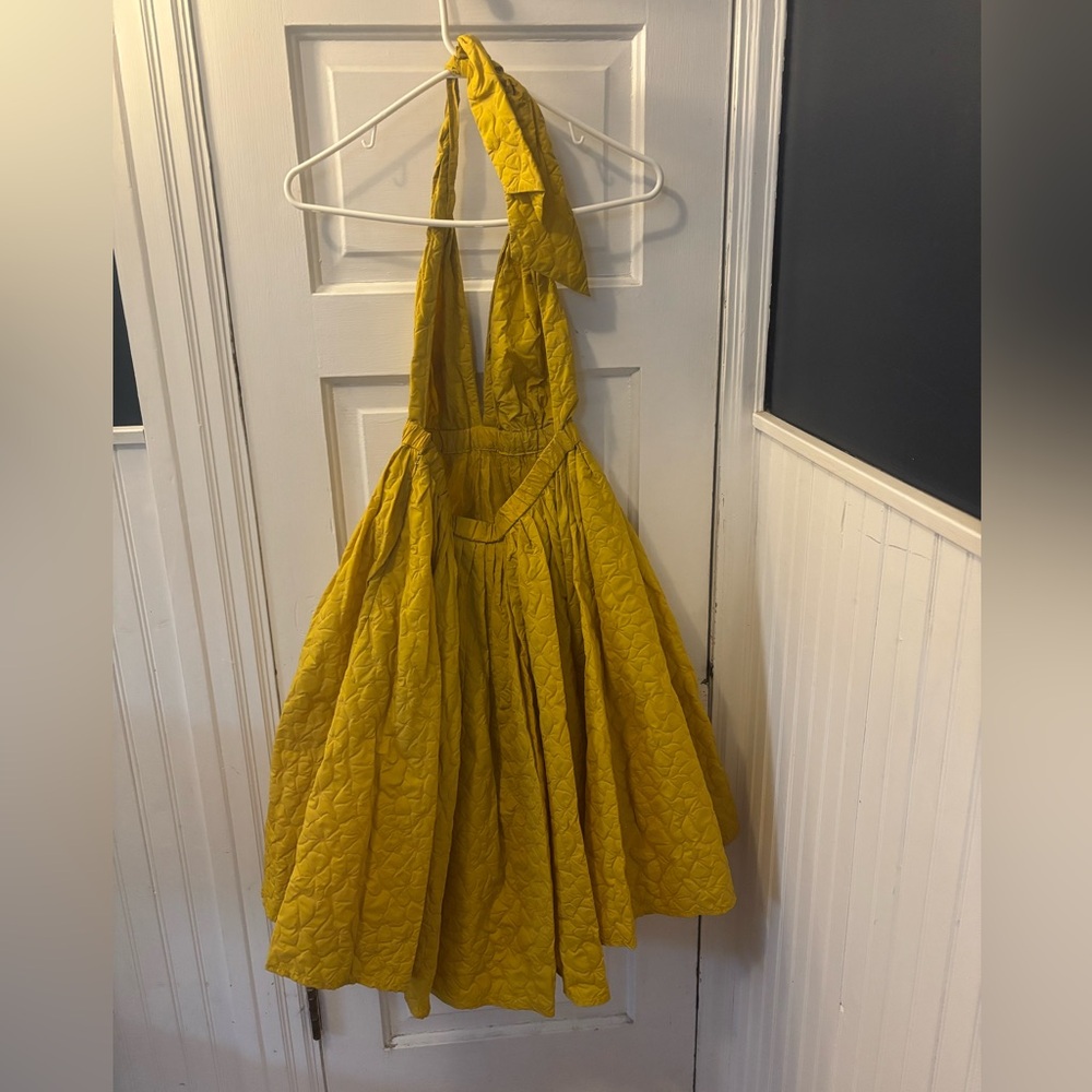Couture Designer Jean Paul Gaultier Yellow Halter Backless Dress 2016 - Picture 3 of 7